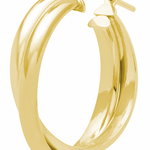 Small Gold Twist Hoop Earrings