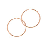 Small - Rose Gold - Shiny Everyday Hoops