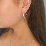 Shiny Square Gold Hoops - The Hoop Station 