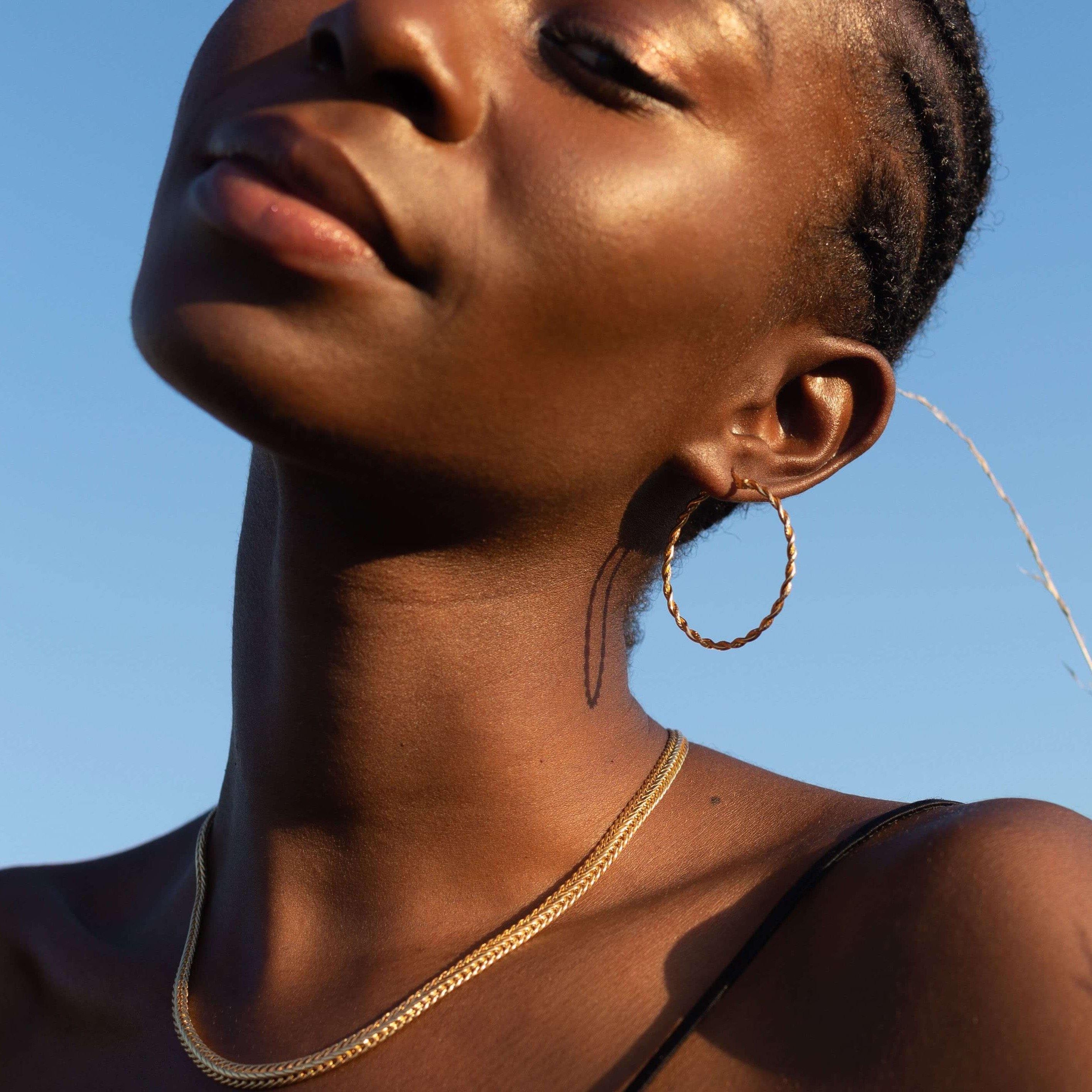 Twist Hoop Earrings -