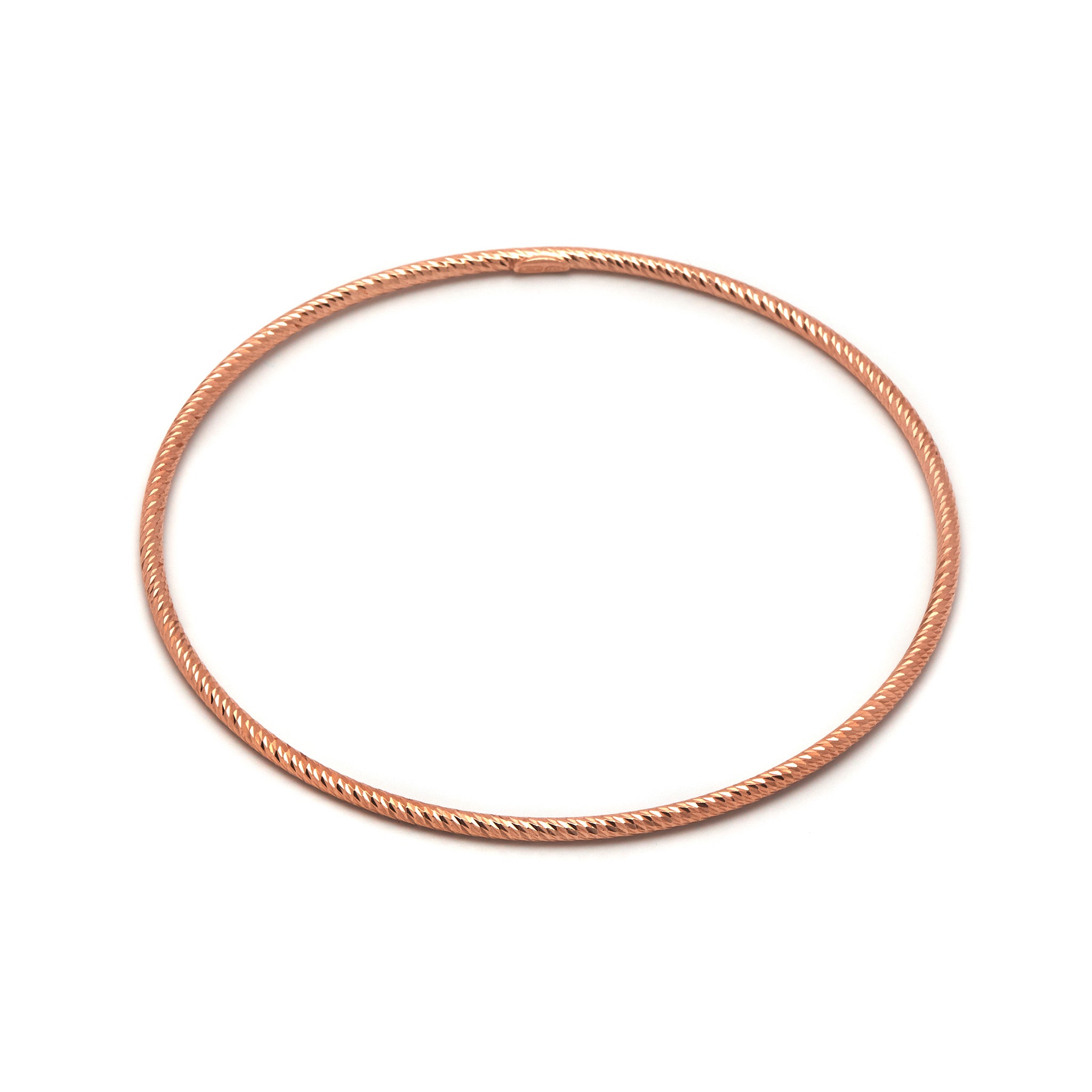 Roma Gift-Set - Rose Gold Hoops + Bangle - The Hoop Station 
