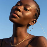 small sparkly gold hoop earrings