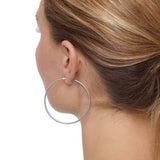 Chica Latina - Large Silver - THE HOOP STATION