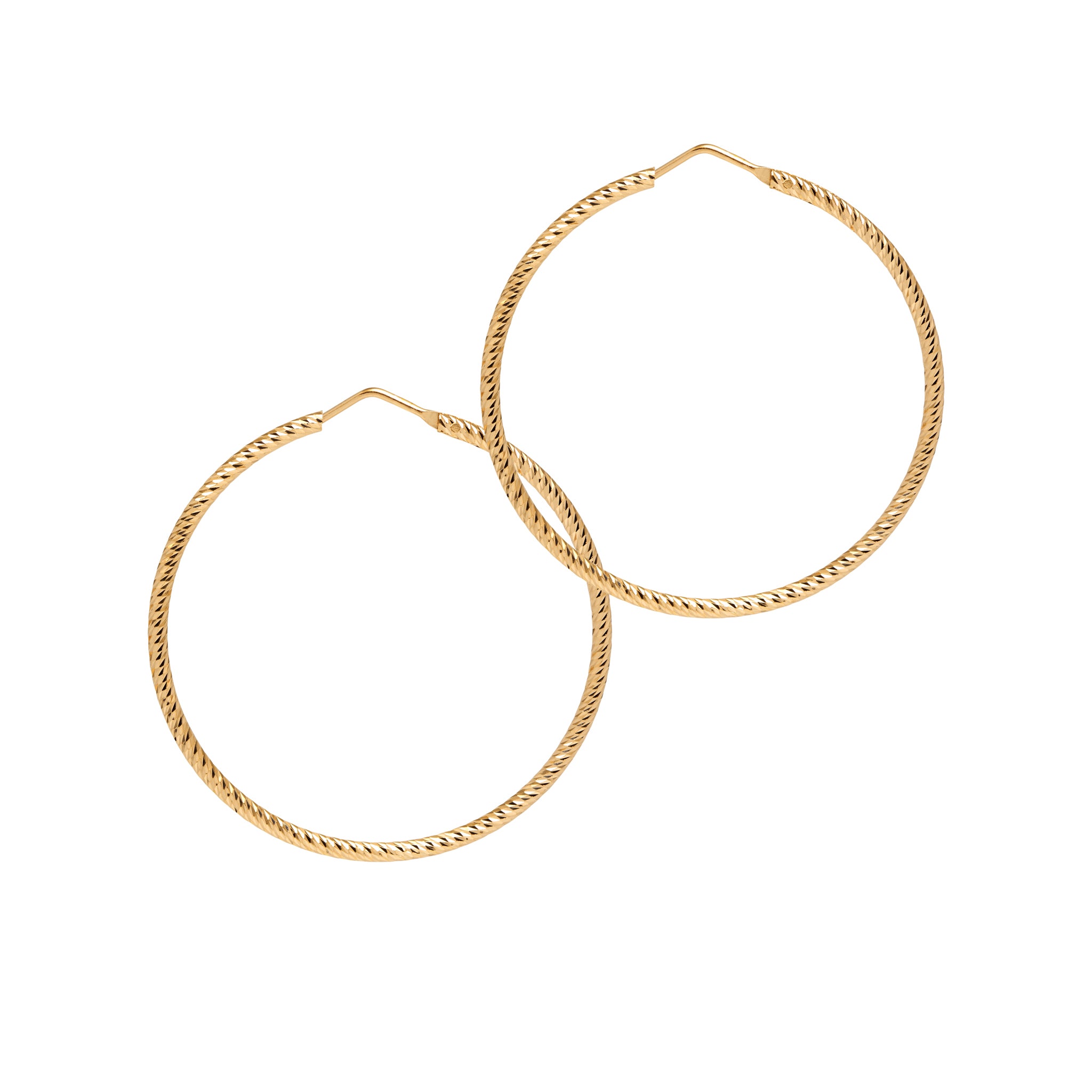 Roma Hoop Earrings - Medium Gold - The Hoop Station