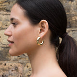 Chunky Hoops Silver - Large - THE HOOP STATION