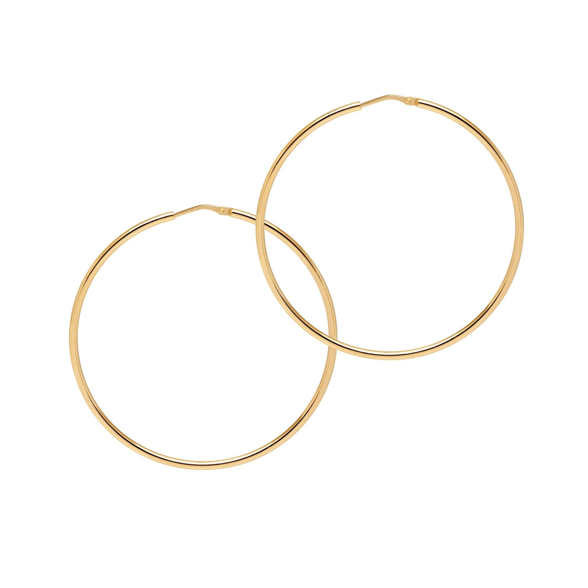 Skinny Hoops. Chica Latina - Large Gold - THE HOOP STATION