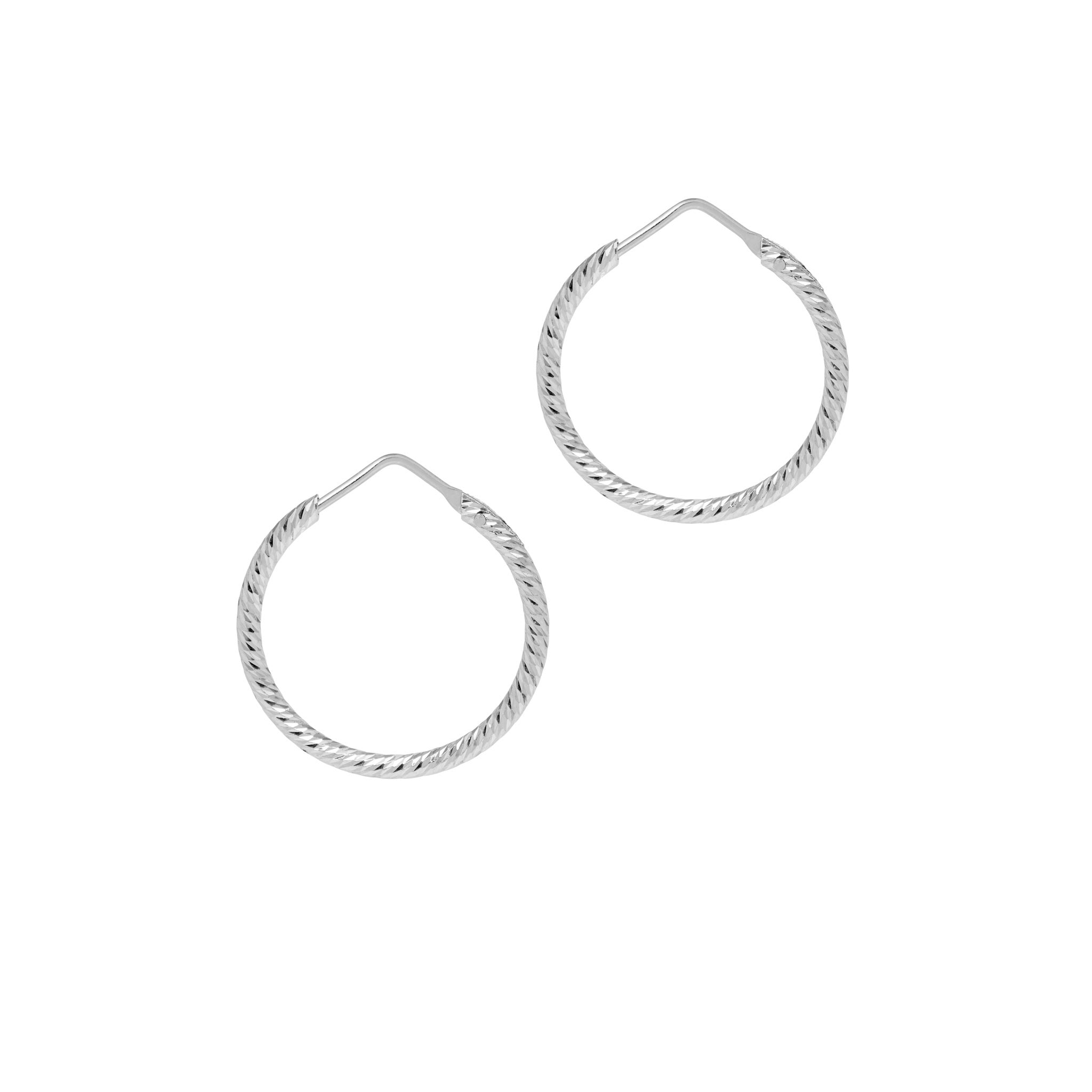 Classic Silver Oval Hoops – So Fetch