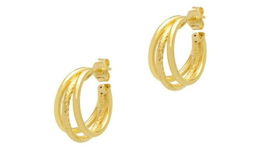 Multi Hoop Earrings - Gold