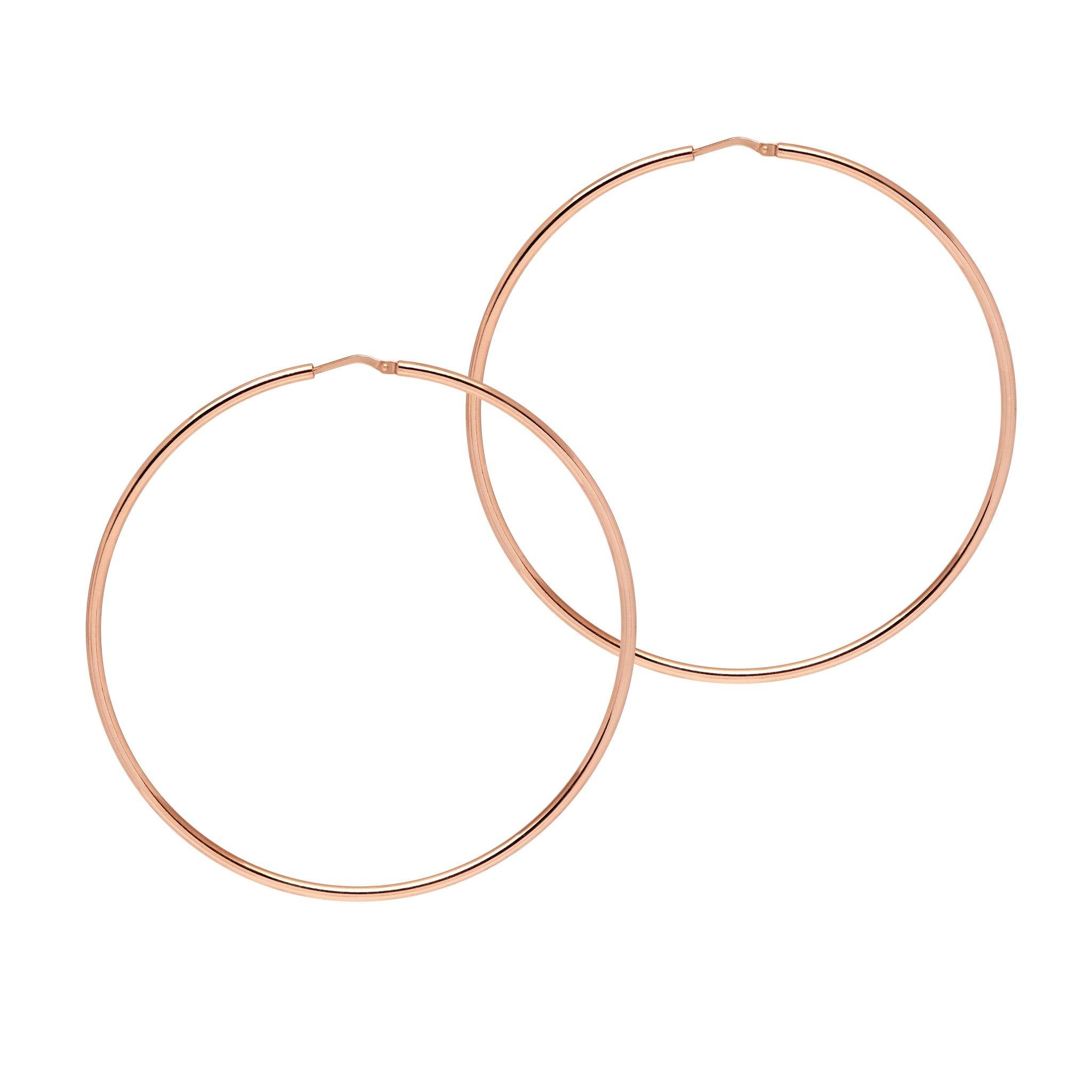 XL & XXL - Rose Gold Hoop Earrings