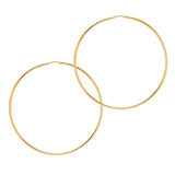 gold classic large hoops 
